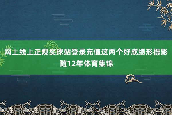 网上线上正规买球站登录充值这两个好成绩形摄影随12年体育集锦