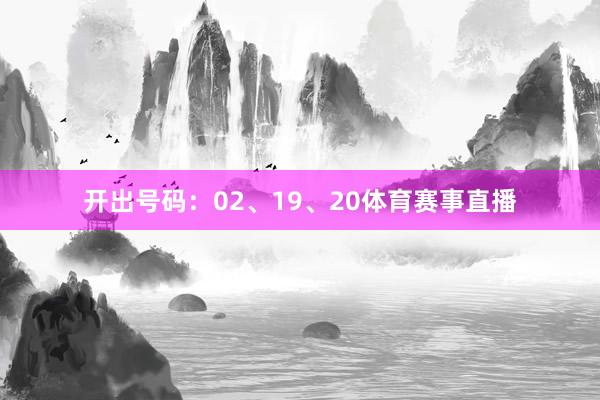 开出号码：02、19、20体育赛事直播