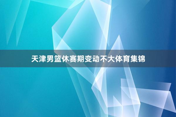 天津男篮休赛期变动不大体育集锦